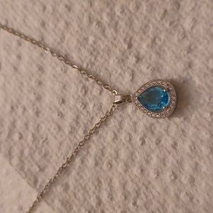 NIKOLA VALENTI BLUE TOPEZ STONE NECKLACE